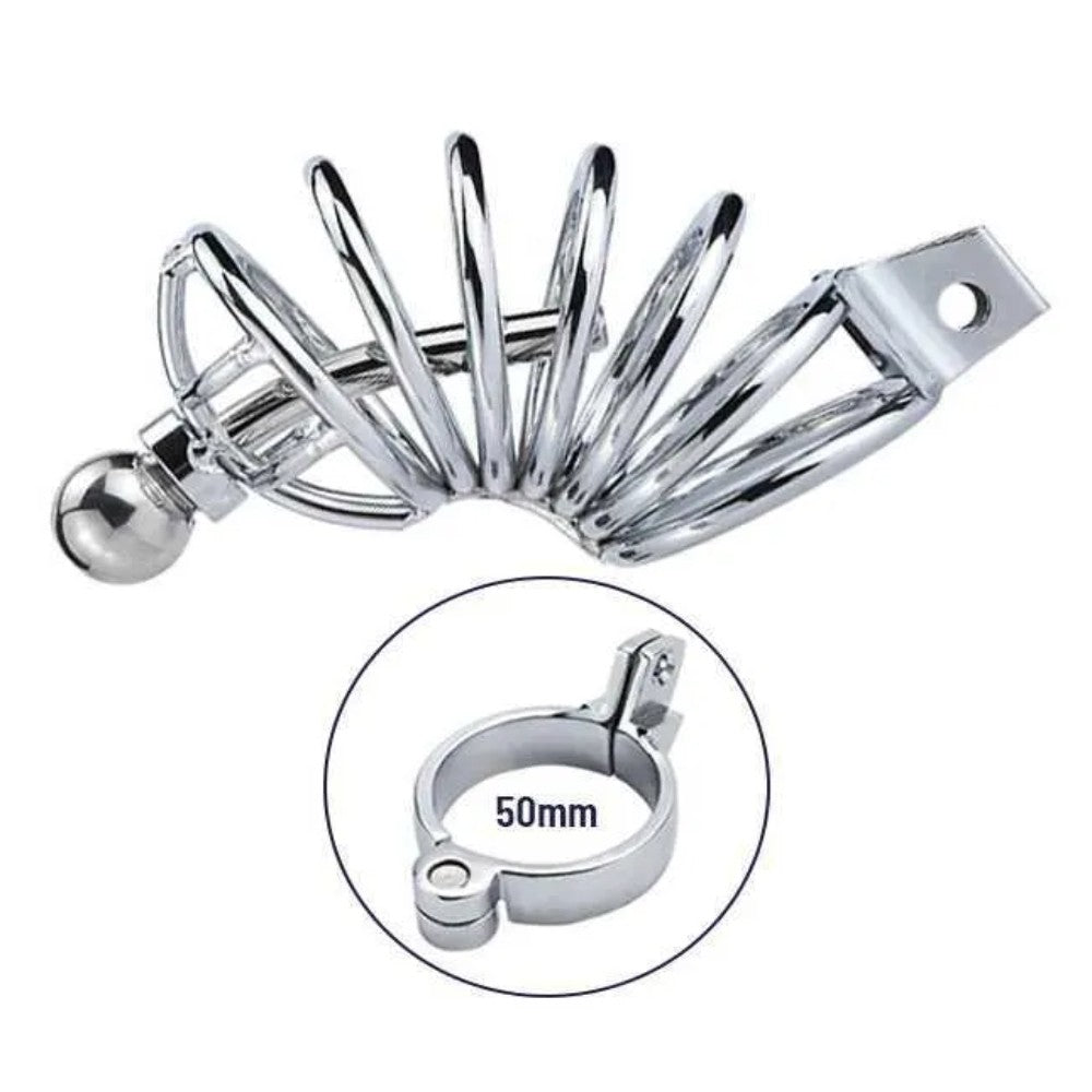 Master Male Chastity Urethral Play Chastity Penis Kafesi 50 mm