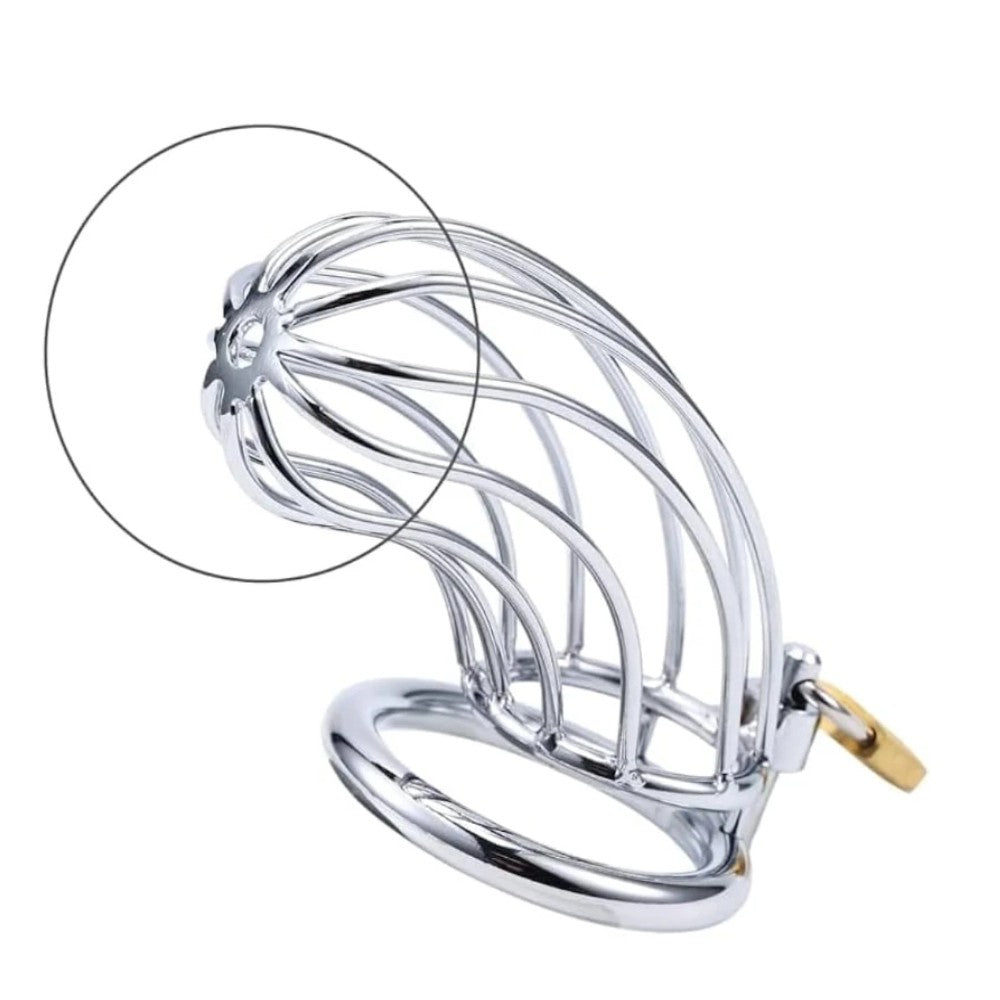 Master Male Chastity Breathable Cage Nefes Alınabilir Penis Kilidi 50 mm