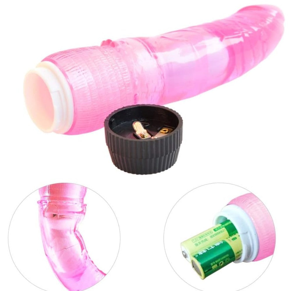 Multispeed Jelly Dildo Vibrator Pink