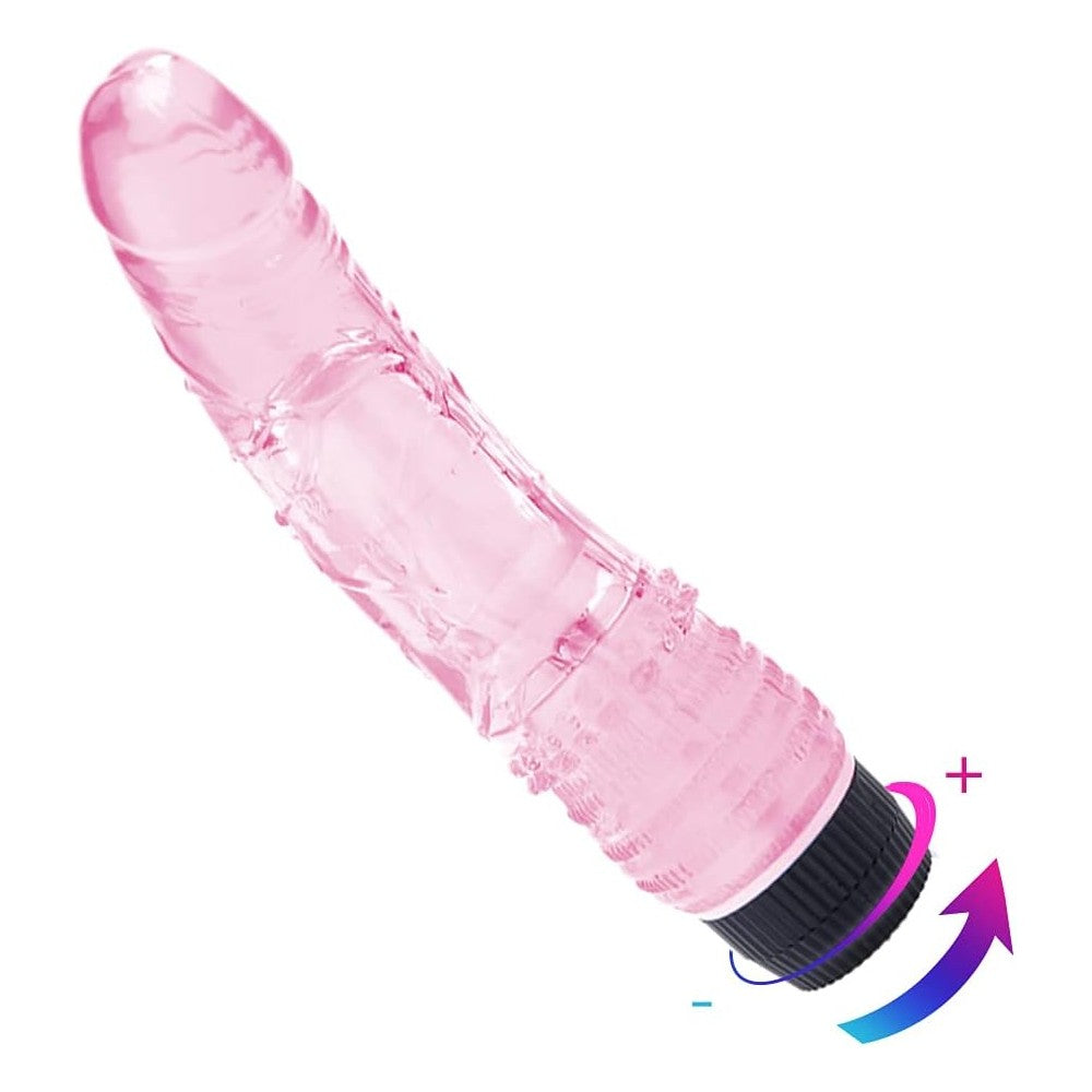 Multispeed Jelly Dildo Vibrator Pink