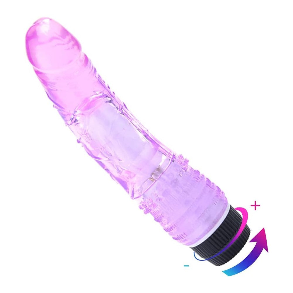 Multispeed Jelly Dildo Vibrator Purple