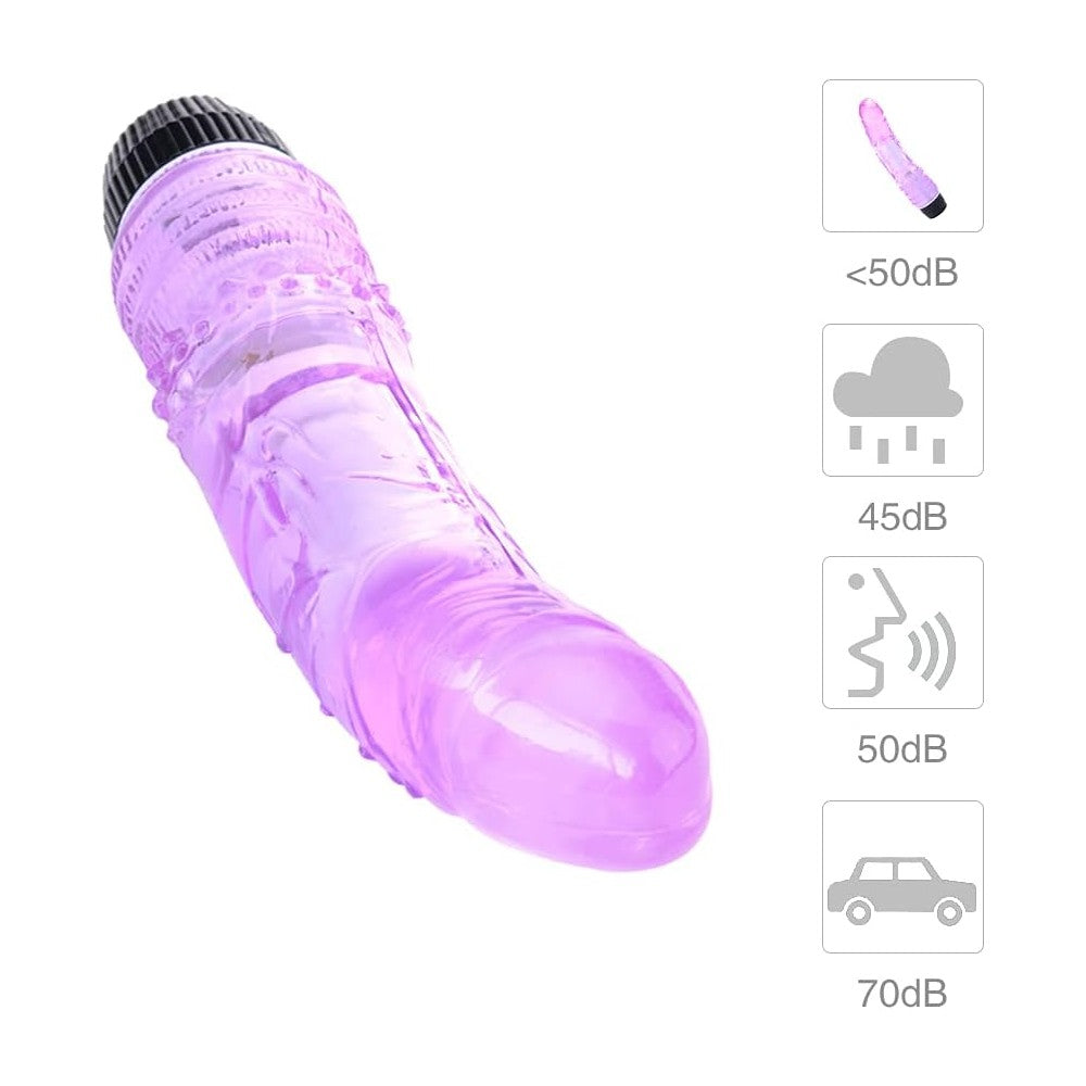 Multispeed Jelly Dildo Vibrator Purple