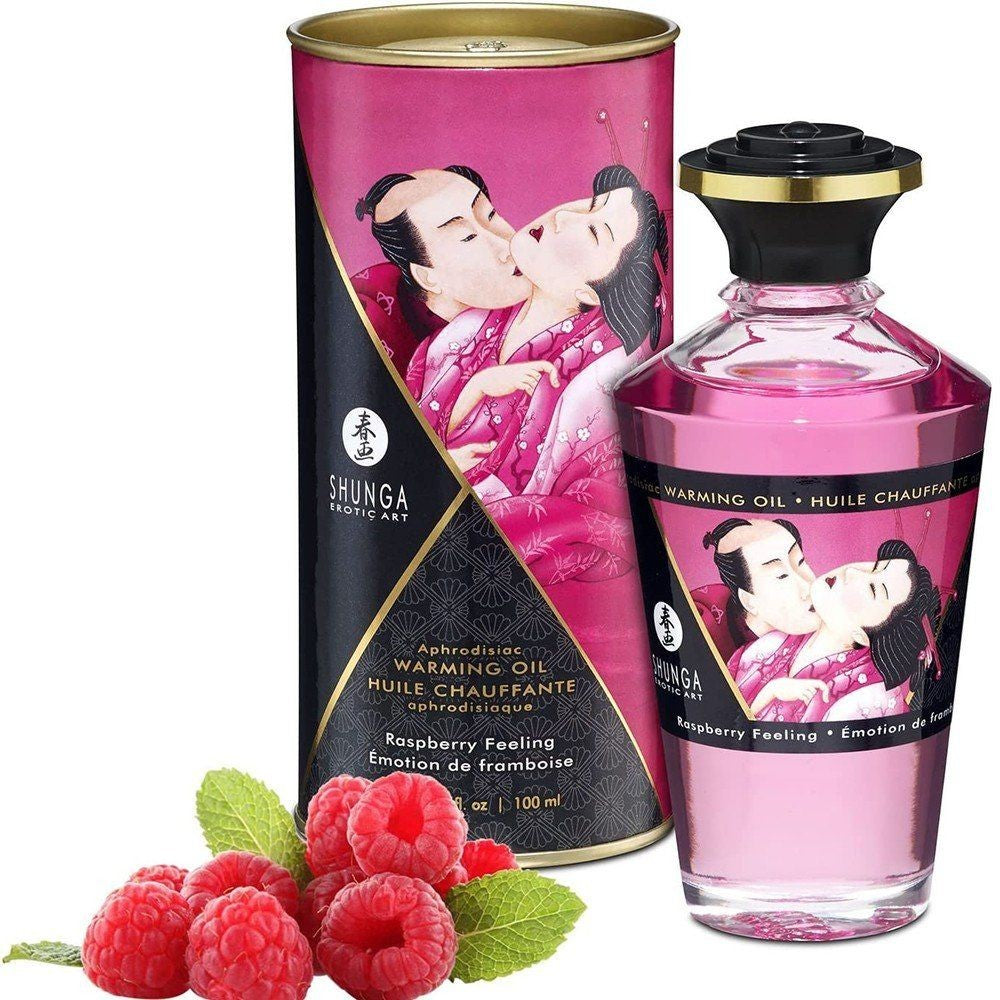 Shunga Aphrodisiac Warming Oil Raspberry Istımalı Masaj Yağı 100 ml