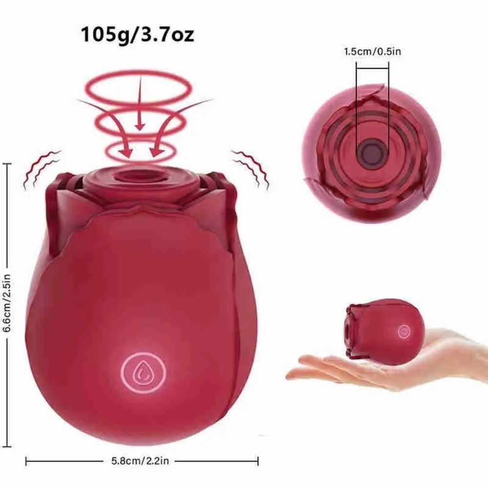 Rose Sucking Klitoral Emiş Vibratör