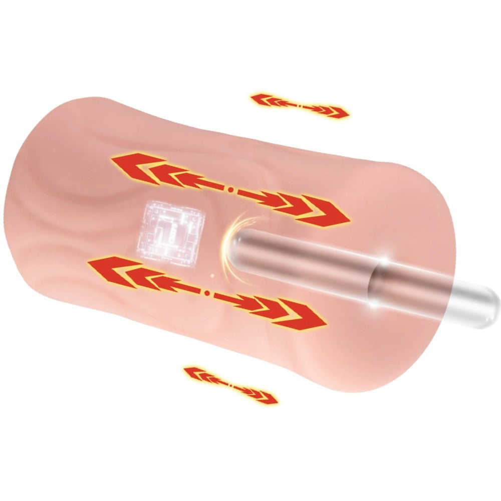 Shequ No.1 White Vagina İleri Geri Hareketli Vajina Masturbator SQ-MAT60135