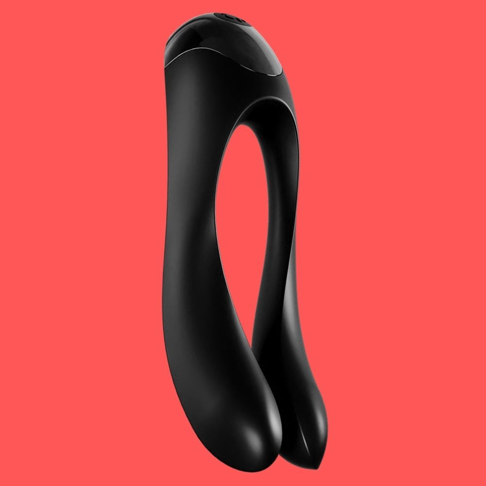 Satisfyer Candy Cane Black Double Çift Stimülasyon Vibratör