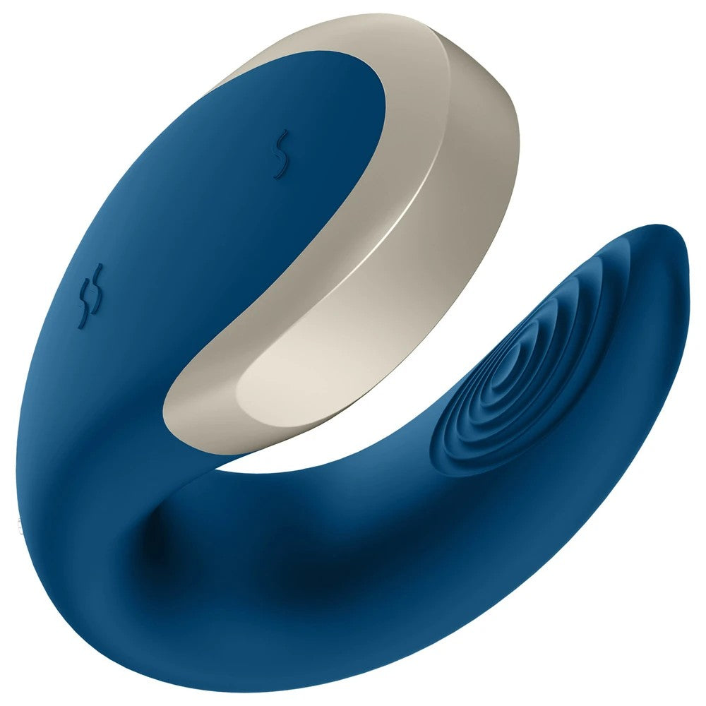 Satisfyer Double Love Telefon Kontrollü Partner Vibratör Blue