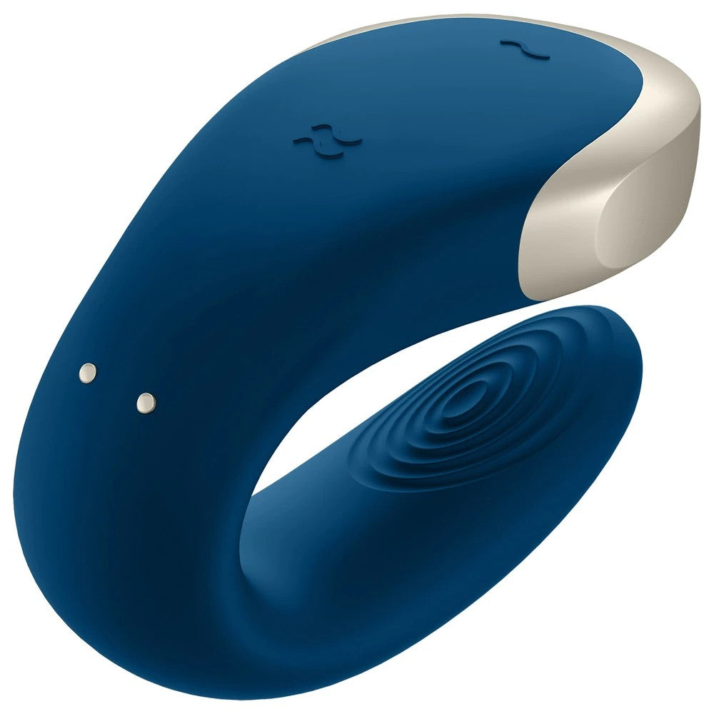 Satisfyer Double Love Telefon Kontrollü Partner Vibratör Blue