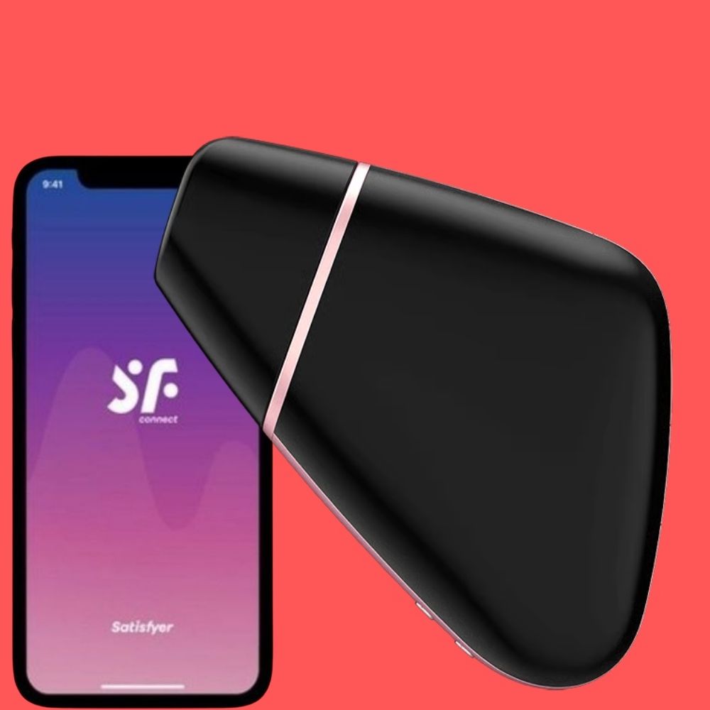 Satisfyer Love Triangle Telefon Kontrollü Emiş Güçlü Vibratör Black