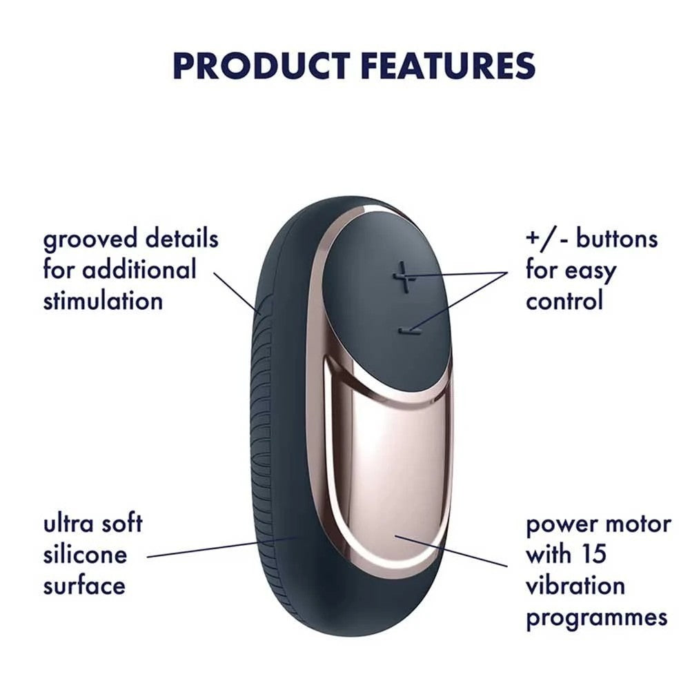 Satisfyer Dark Desire Lay-On Şarj Edilebilir Mini Vibratör