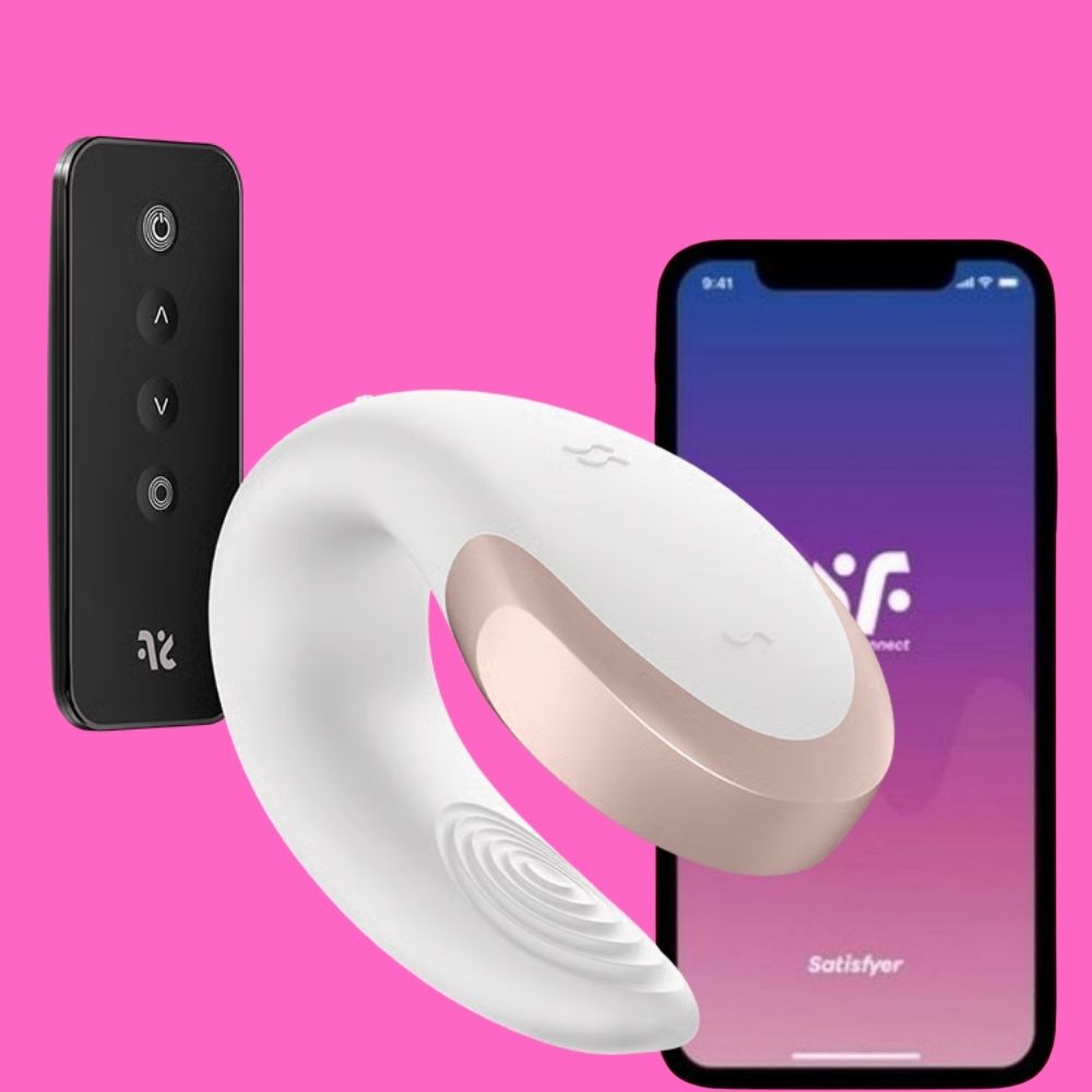 Satisfyer Double Love Telefon Kontrollü Partner Vibratör White