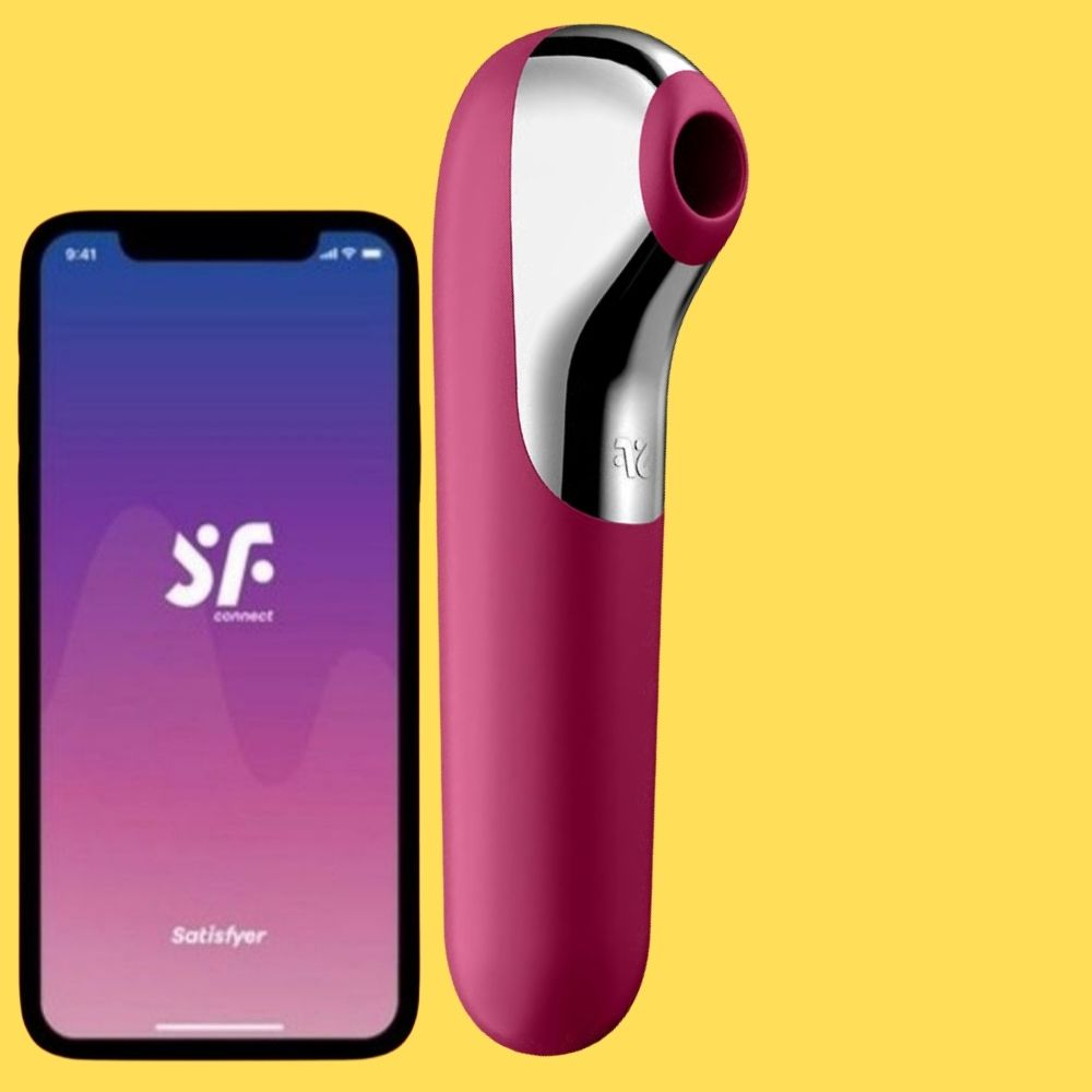 Satisfyer Dual Love Telefon Kontrollü Emiş Güçlü Vibratör Red