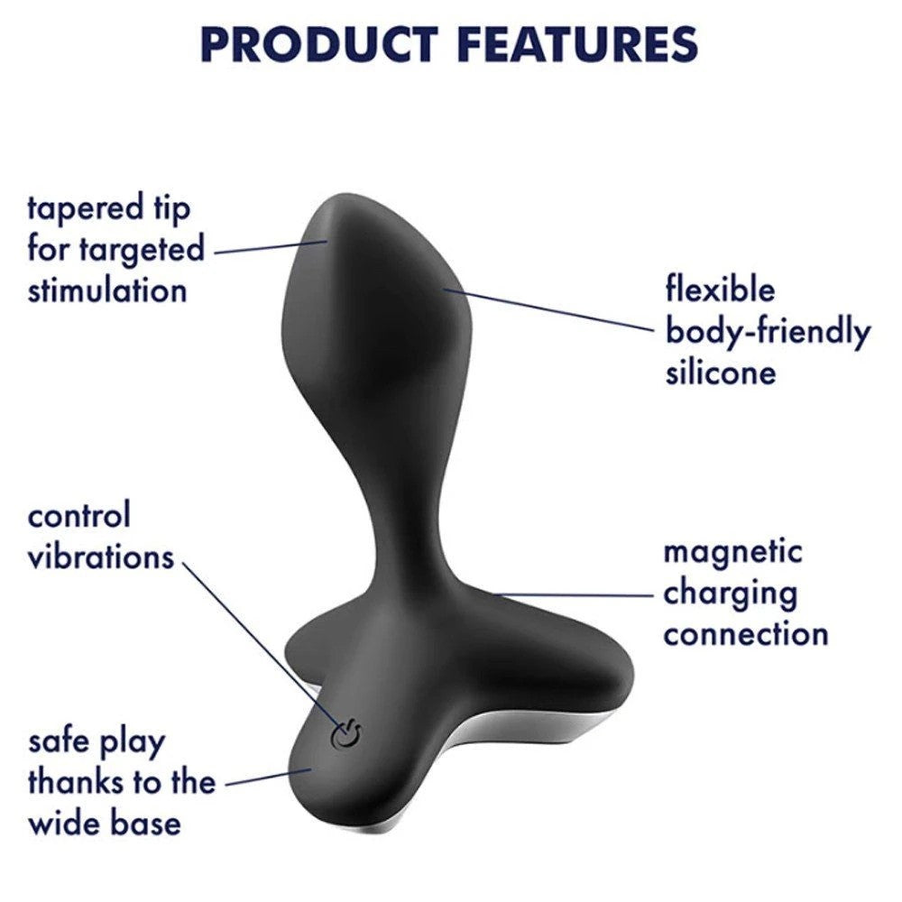 Satisfyer Game Changer Genderless Vibrating Anal Vibrator Black