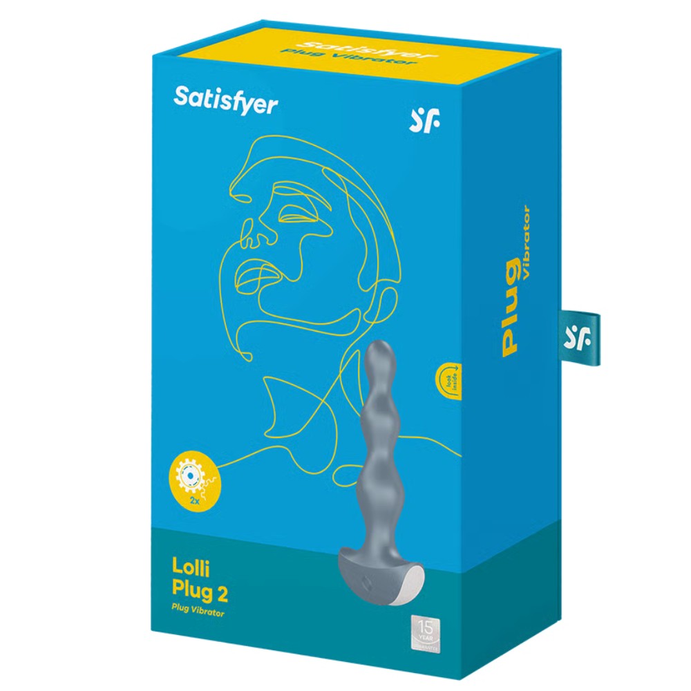 Satisfyer Lolli Plug 2 Boğumlu Anal Vibratör İce Blue