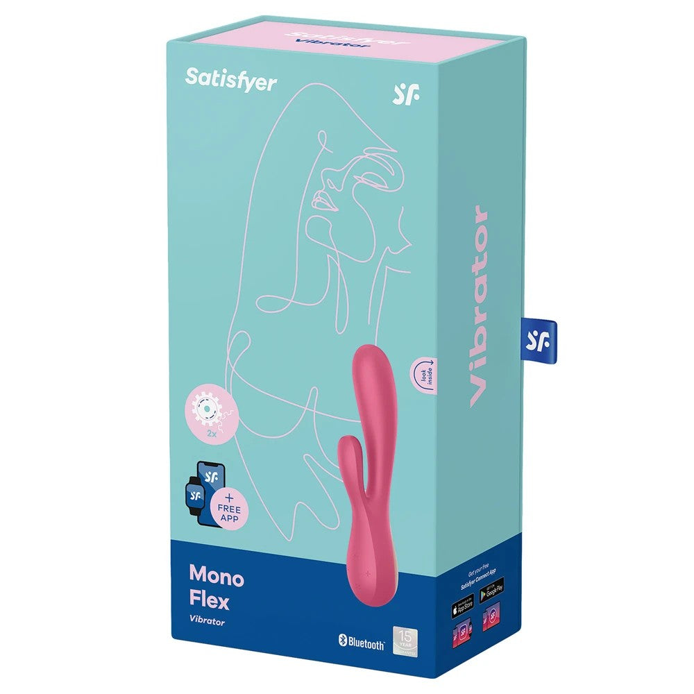 Satisfyer Mono Flex Telefon Kontrollü Tavşan Vibratör Red