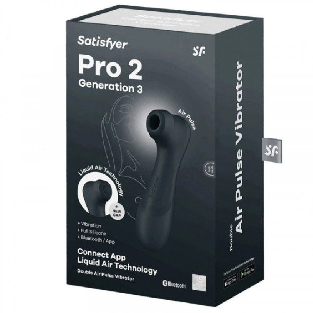 Satisfyer Pro 2 Generation 3 Pressure Wave Telefon Kontrollü Emiş Vibratör Black