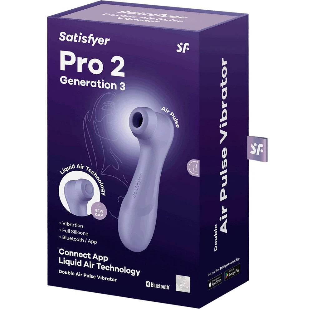 Satisfyer Pro 2 Generation 3 Pressure Wave Telefon Kontrollü Emiş Vibratör Blue