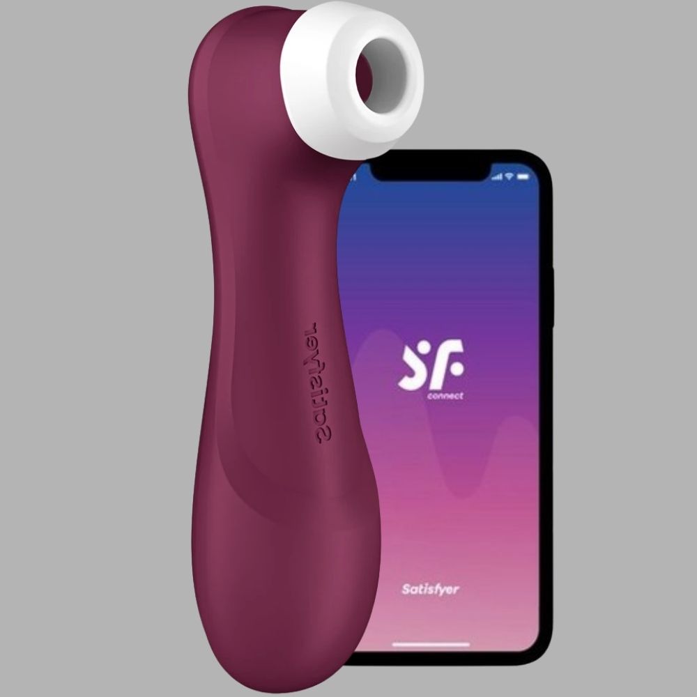 Satisfyer Pro 2 Generation 3 Pressure Wave Telefon Kontrollü Emiş Vibratör Bordeaux