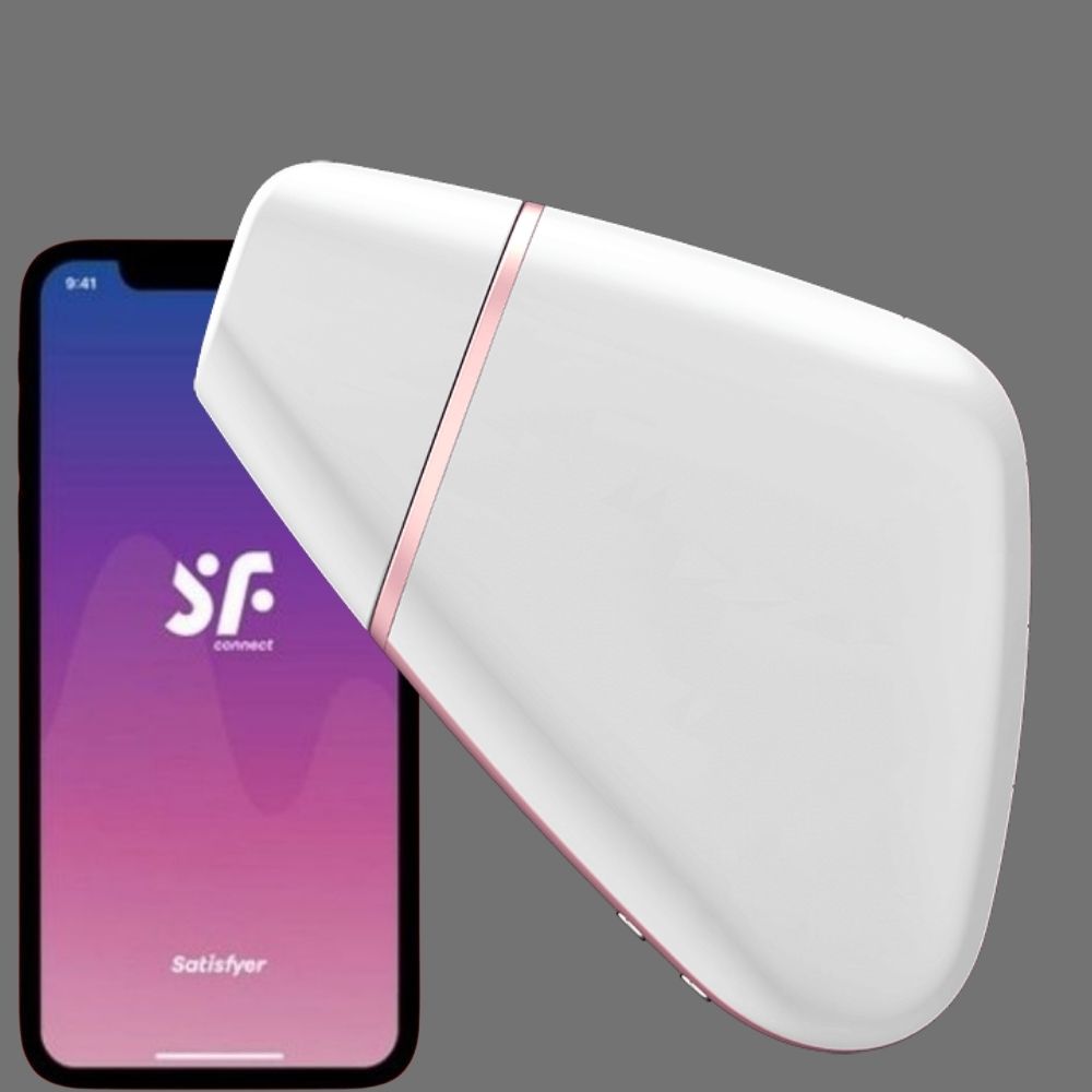 Satisfyer Love Triangle Telefon Kontrollü Emiş Güçlü Vibratör White