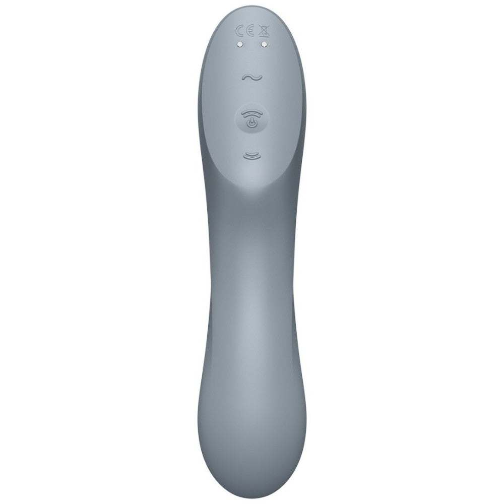 Satisfyer Curvy Trinity 3 Gray Insertable Air Pulse Emiş Güçlü Vibratör