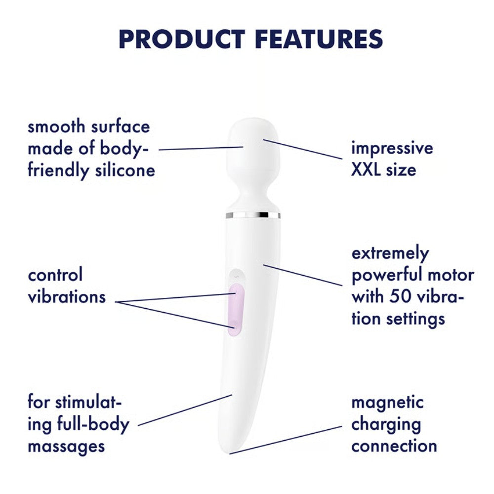Satisfyer Wand-Er Woman 50 Mod Masaj Wand Vibrator White