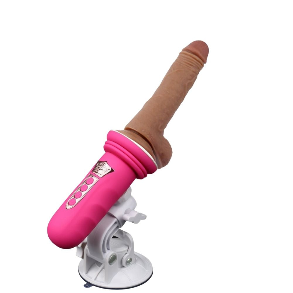 Automatic Thrusting Sex Machine Realistik Dildo Uyumlu Seks Makinesi Pink