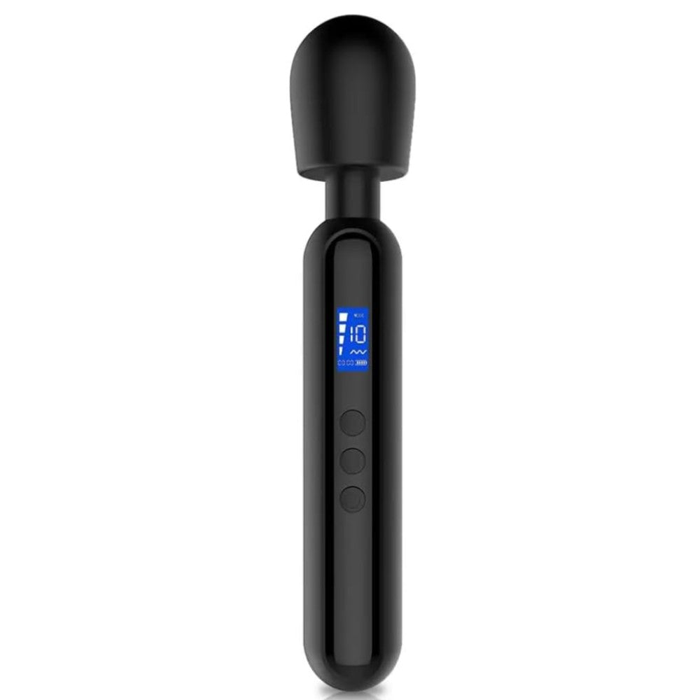 Shumix Oem Ultra Güçlü Slike Silikon Masaj Wand Vibrator Black