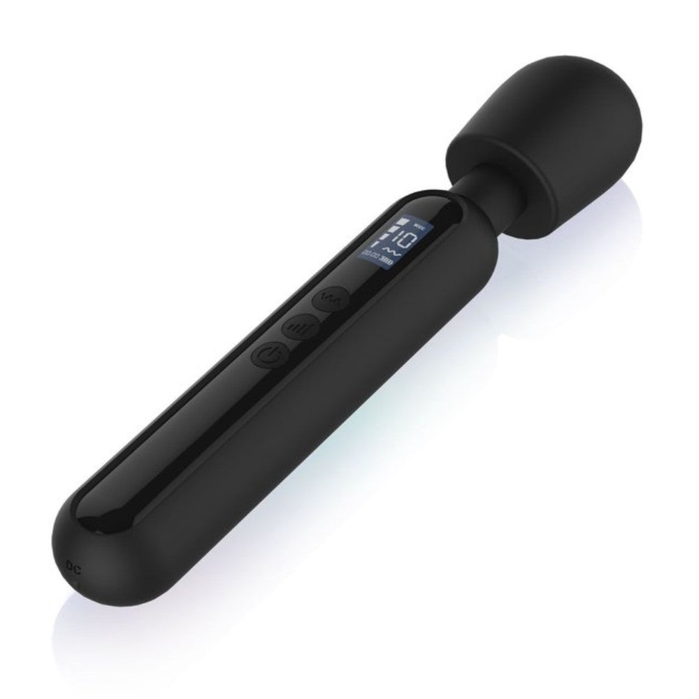 Shumix Oem Ultra Güçlü Slike Silikon Masaj Wand Vibrator Black