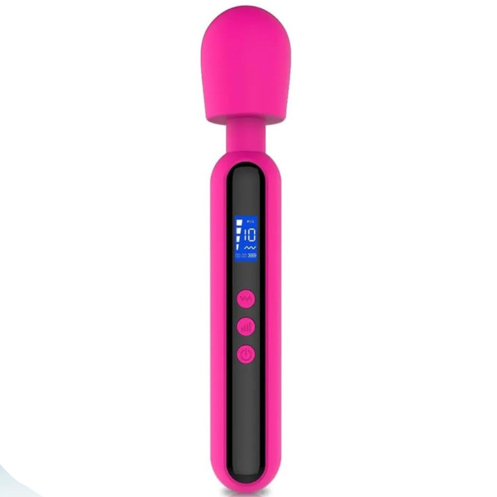 Shumix Oem Ultra Güçlü Slike Silikon Masaj Wand Vibrator Pink