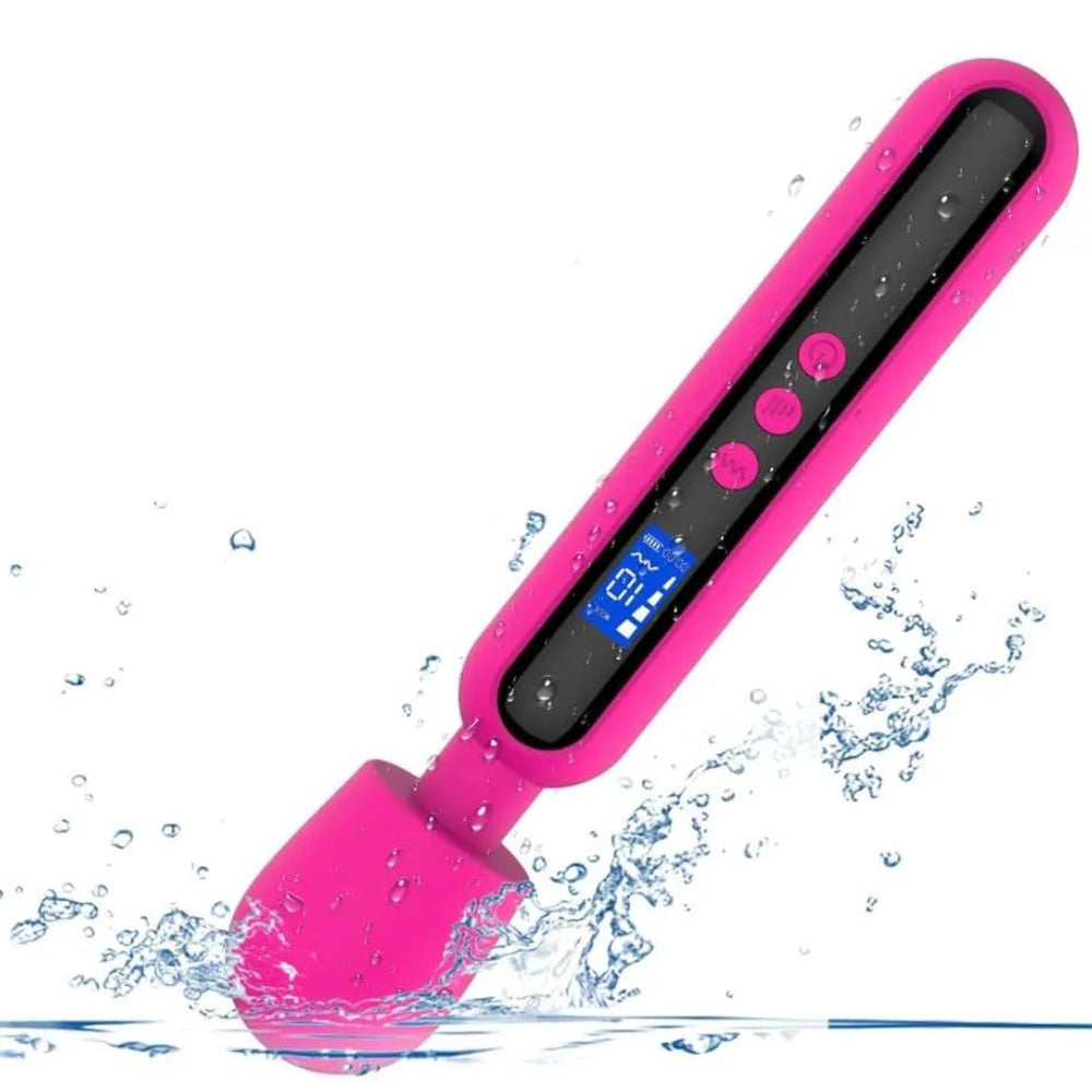 Shumix Oem Ultra Güçlü Slike Silikon Masaj Wand Vibrator Pink