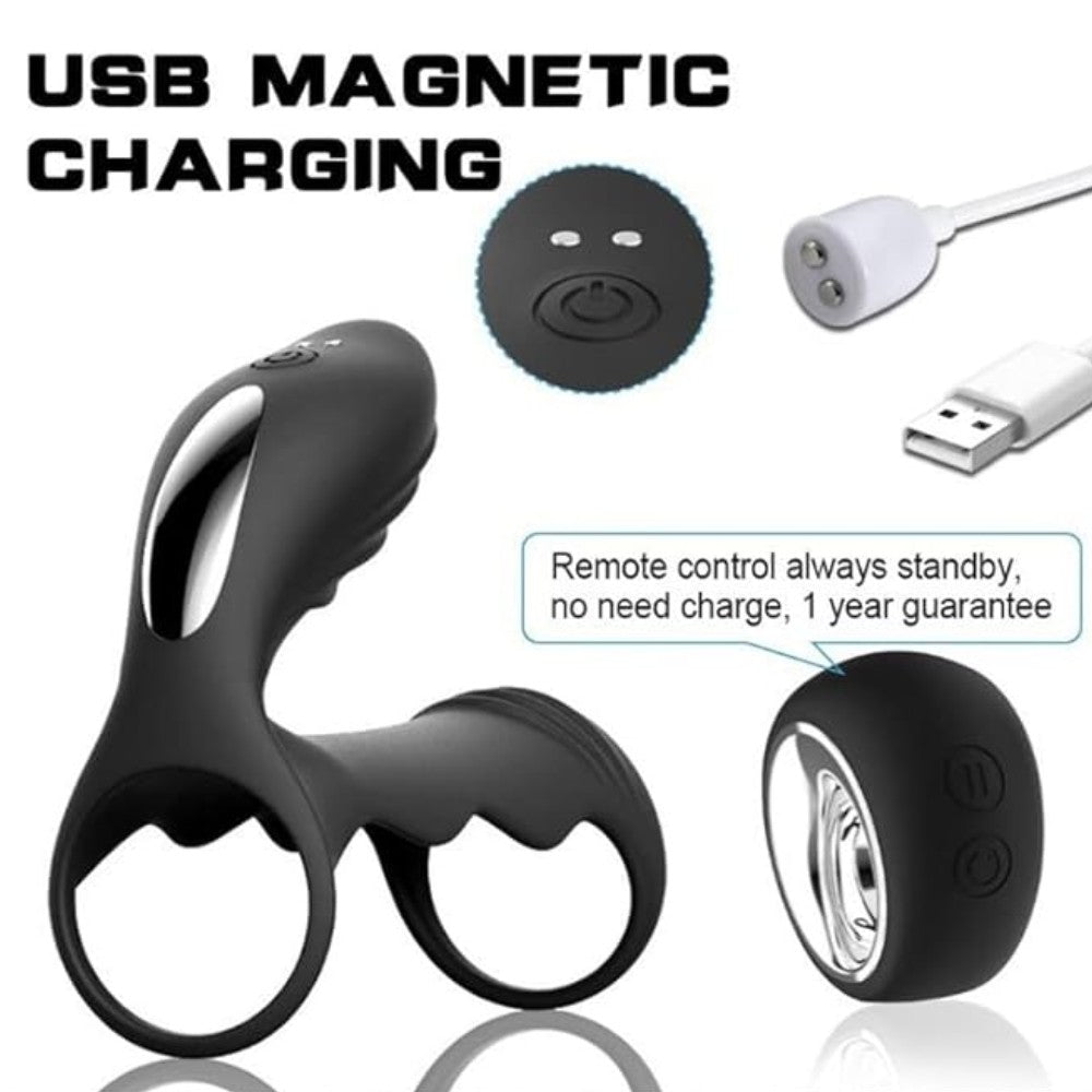 Cockring Clitoral Stimulation Penis Kafesi Siyah