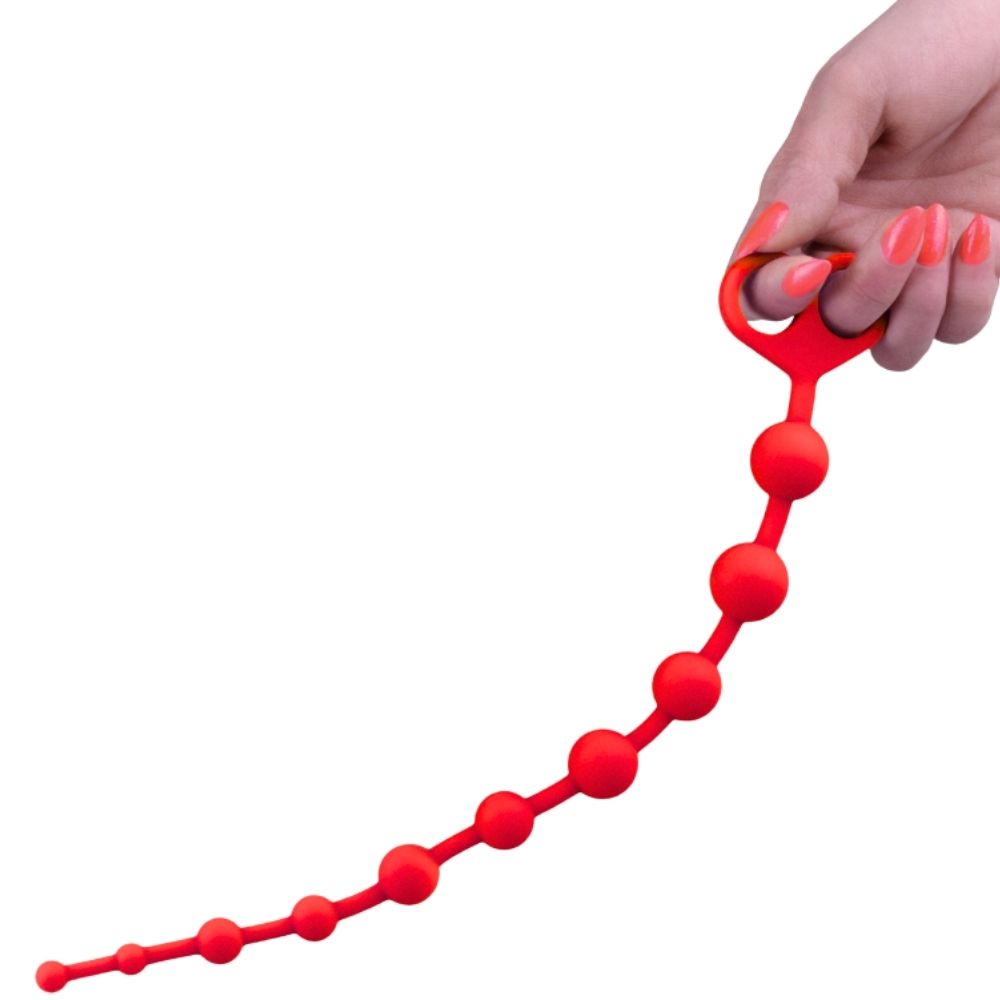 Anal Fantasy These Perfect Yumuşak Silikon Alıştırıcı Anal Boncuk Red