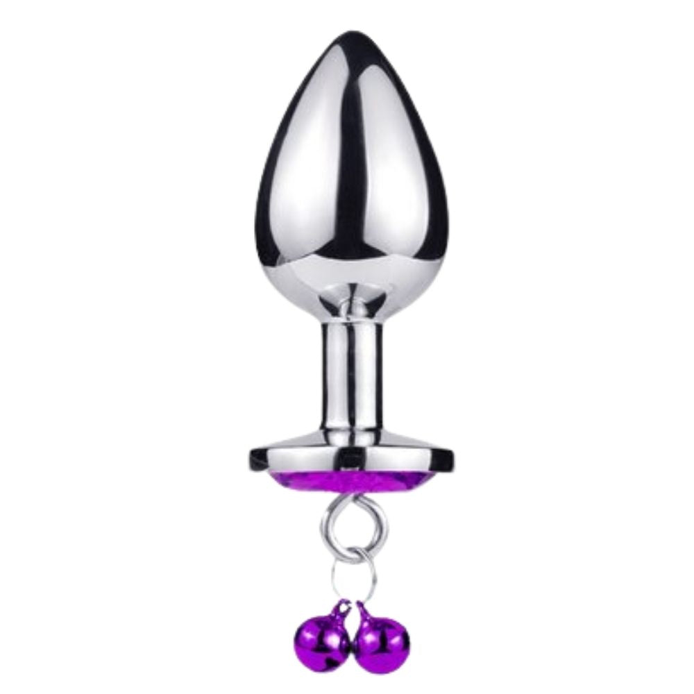 Anal Play Asslock Collar Tasmalı Metal Anal Plug Small