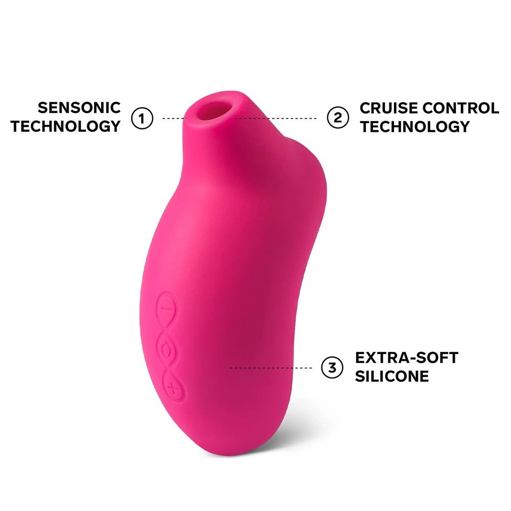Lelo Sona Cruise Sonic Clitoral Massager Emiş Güçlü Vibrator Cerise