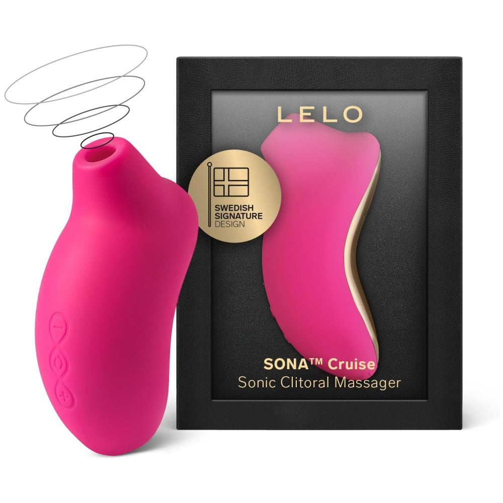 Lelo Sona Cruise Sonic Clitoral Massager Emiş Güçlü Vibrator Cerise
