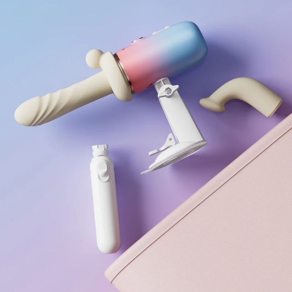 Lovense Spinel Telefon Kontrollü Isıtmalı Hareketli Dildo Seks Makinesi