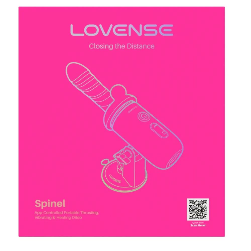 Lovense Spinel Telefon Kontrollü Isıtmalı Hareketli Dildo Seks Makinesi