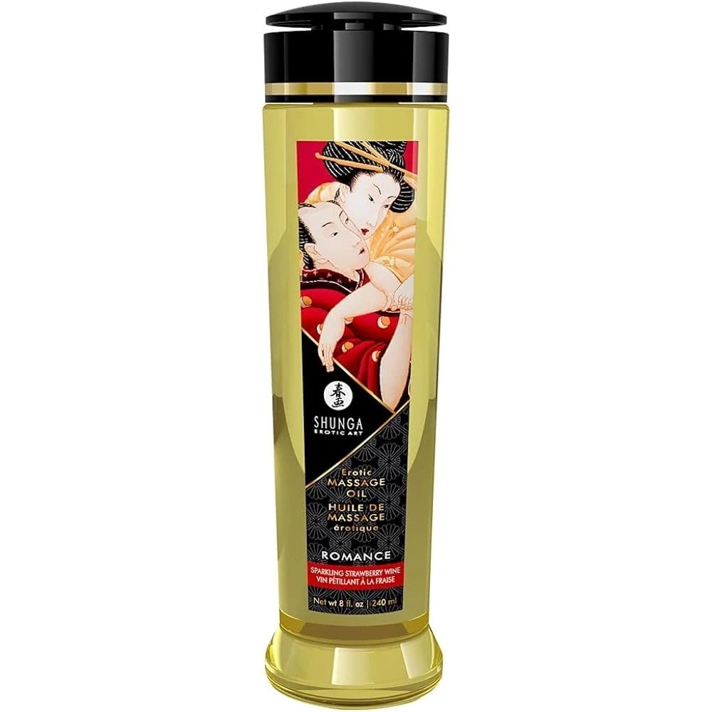 Shunga Erotic Massage Oil Sensation Strawberry Masaj Yağı 240 ml