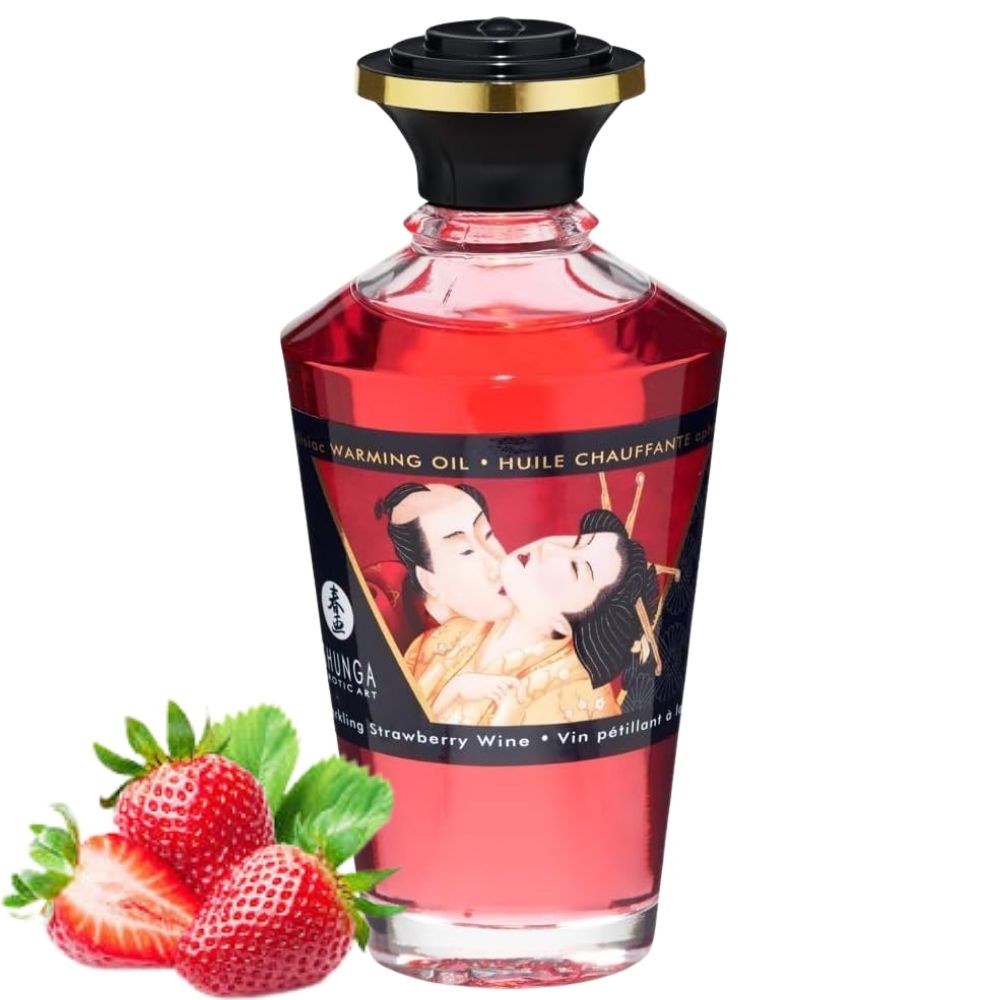 Shunga Aphrodisiac Warming Oil Strawberry Istımalı Masaj Yağı 100 ml