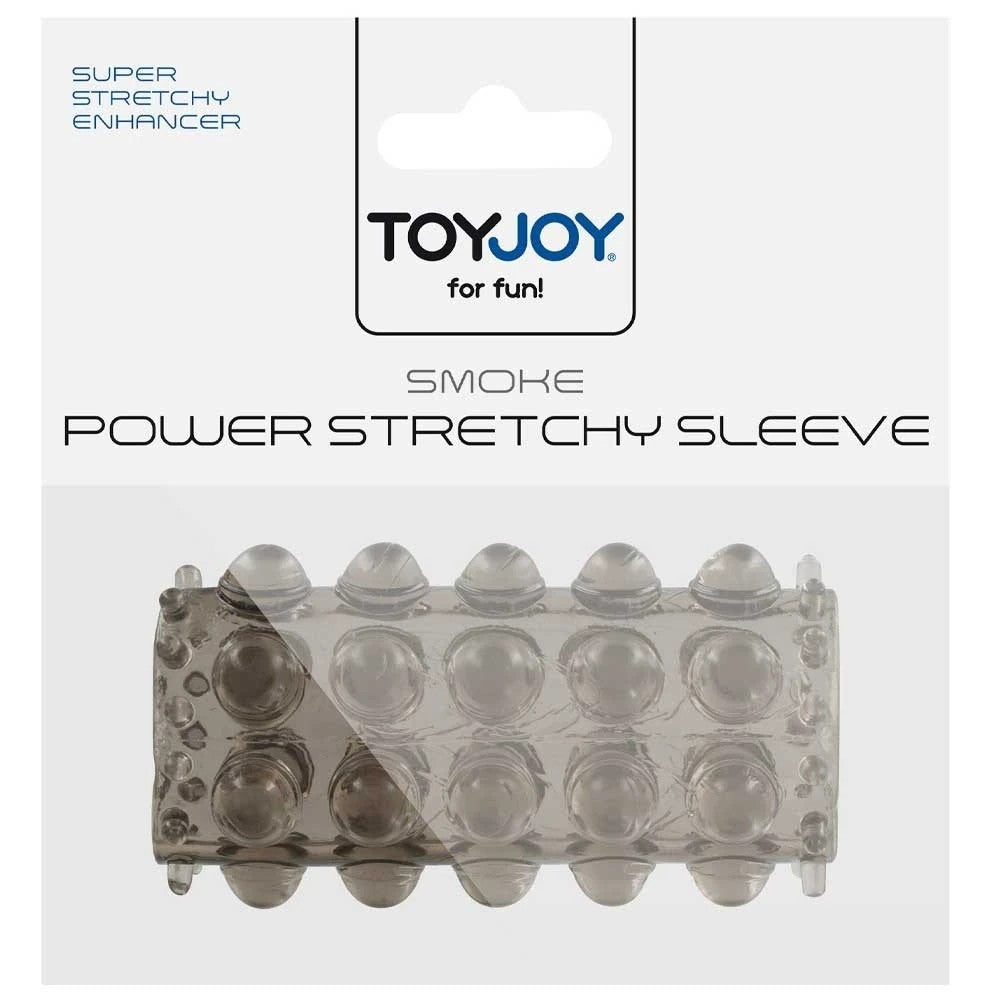 ToyJoy Smoke Power Stretchy Sleeve Tırtıklı Penis Kılıfı Gray