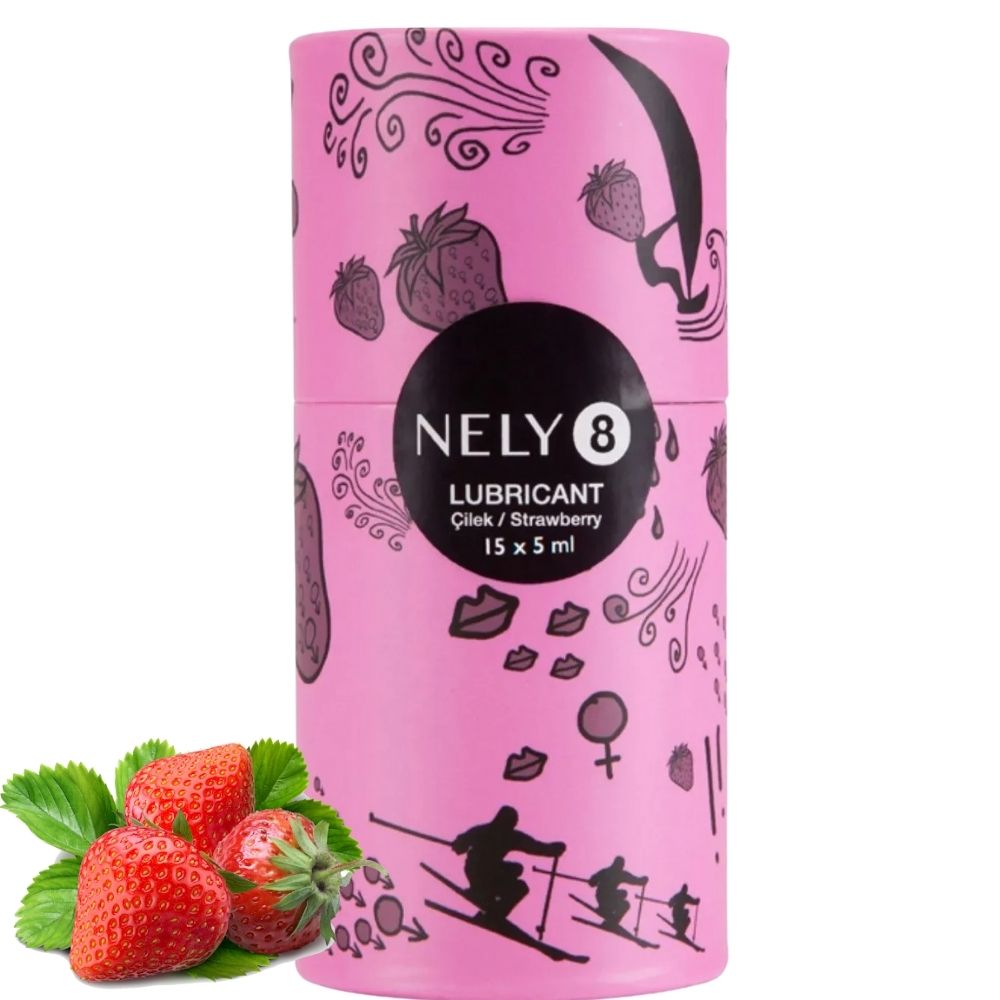 Nely Lubricant Gel Strawberry Kayganlaştırıcı Jel 15x5 ml