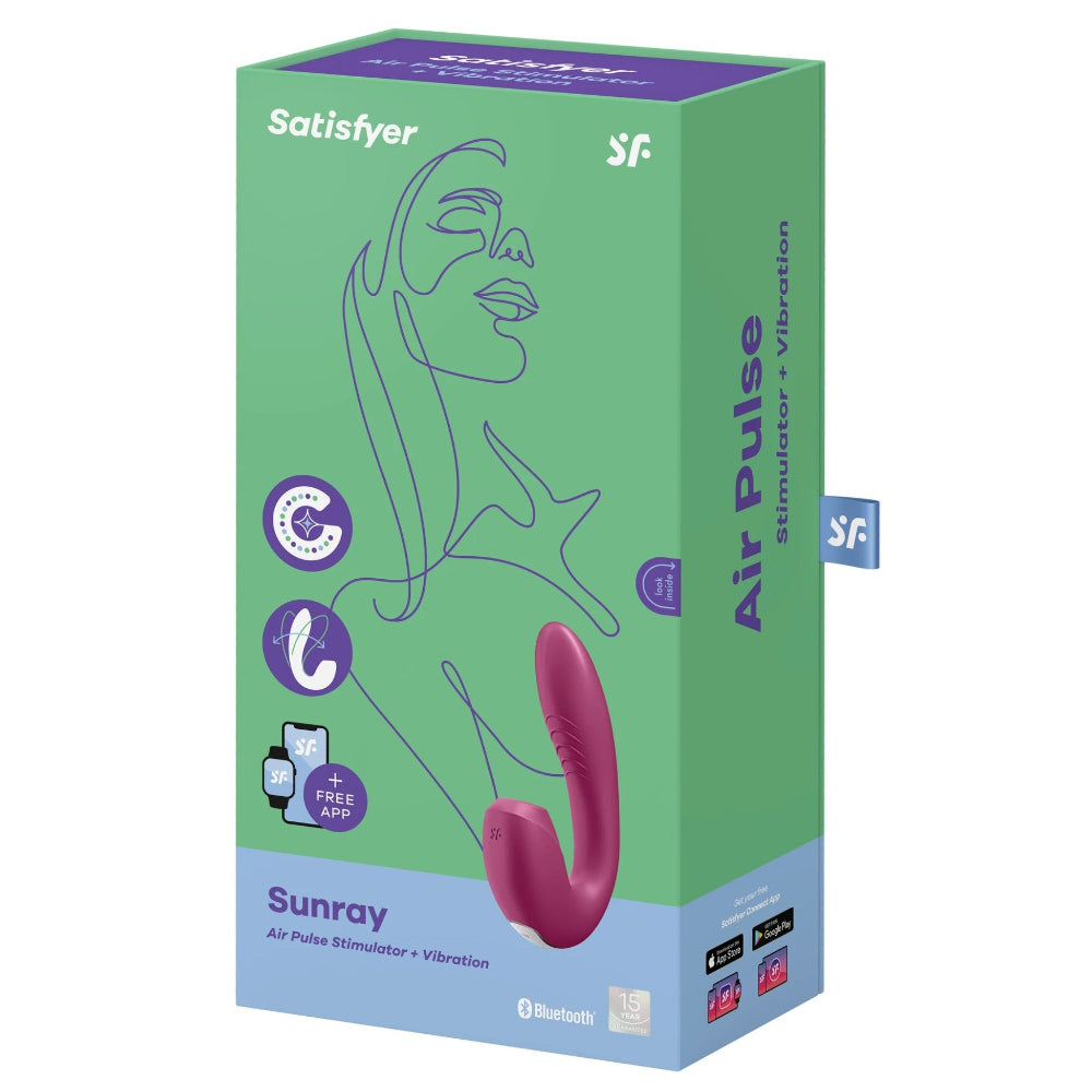 Satisfyer Sunray Telefon Kontrollü G-Spot Vibratör Bordeaux