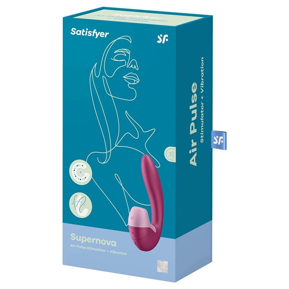 Satisfyer Supernova Insertable Double Emiş Güçlü Vibrator Bordeaux
