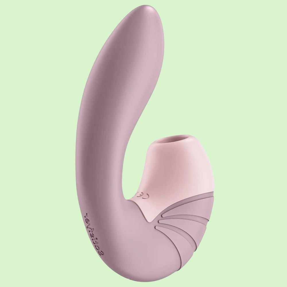 Satisfyer Supernova Insertable Double Emiş Güçlü Vibrator Old Rose