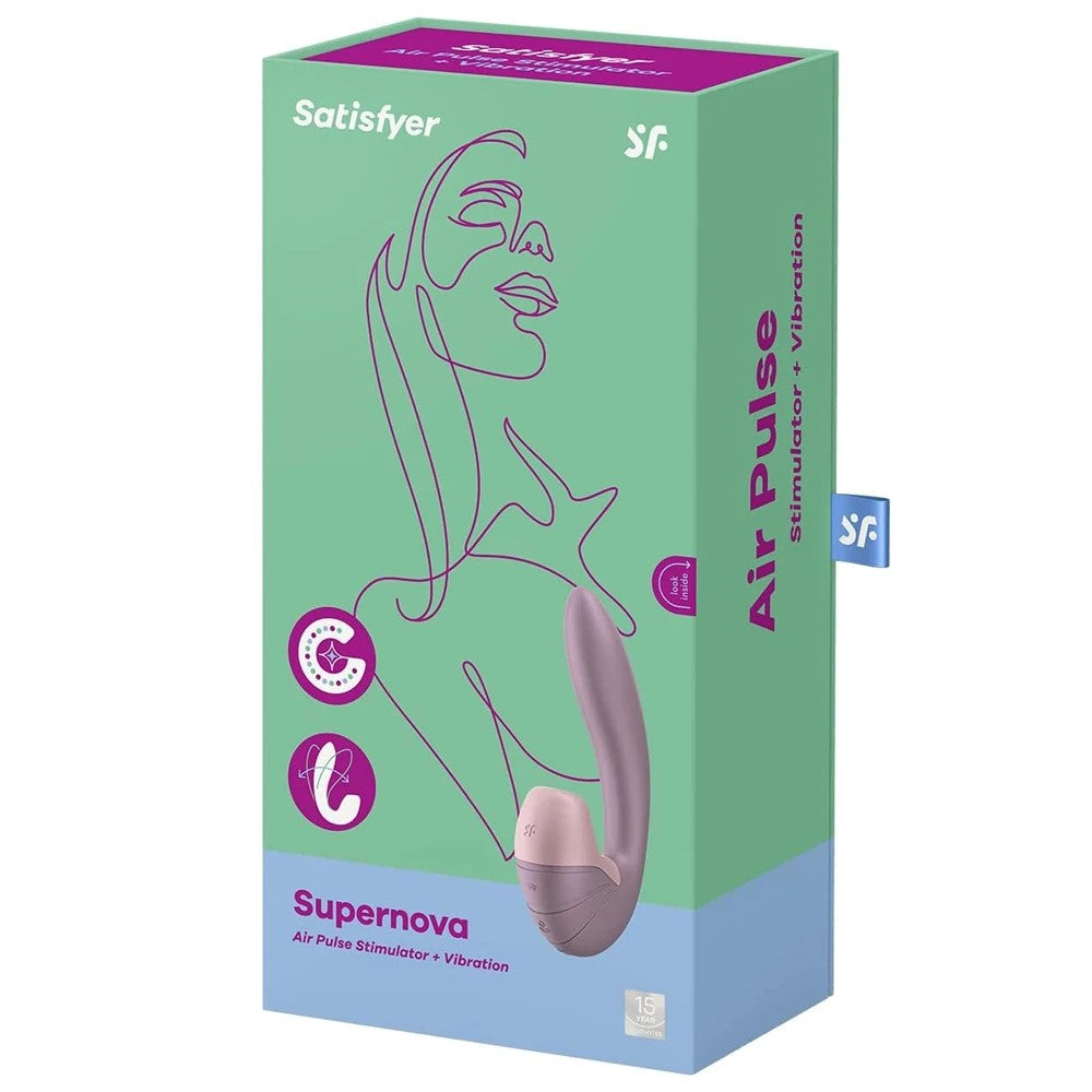 Satisfyer Supernova Insertable Double Emiş Güçlü Vibrator Old Rose