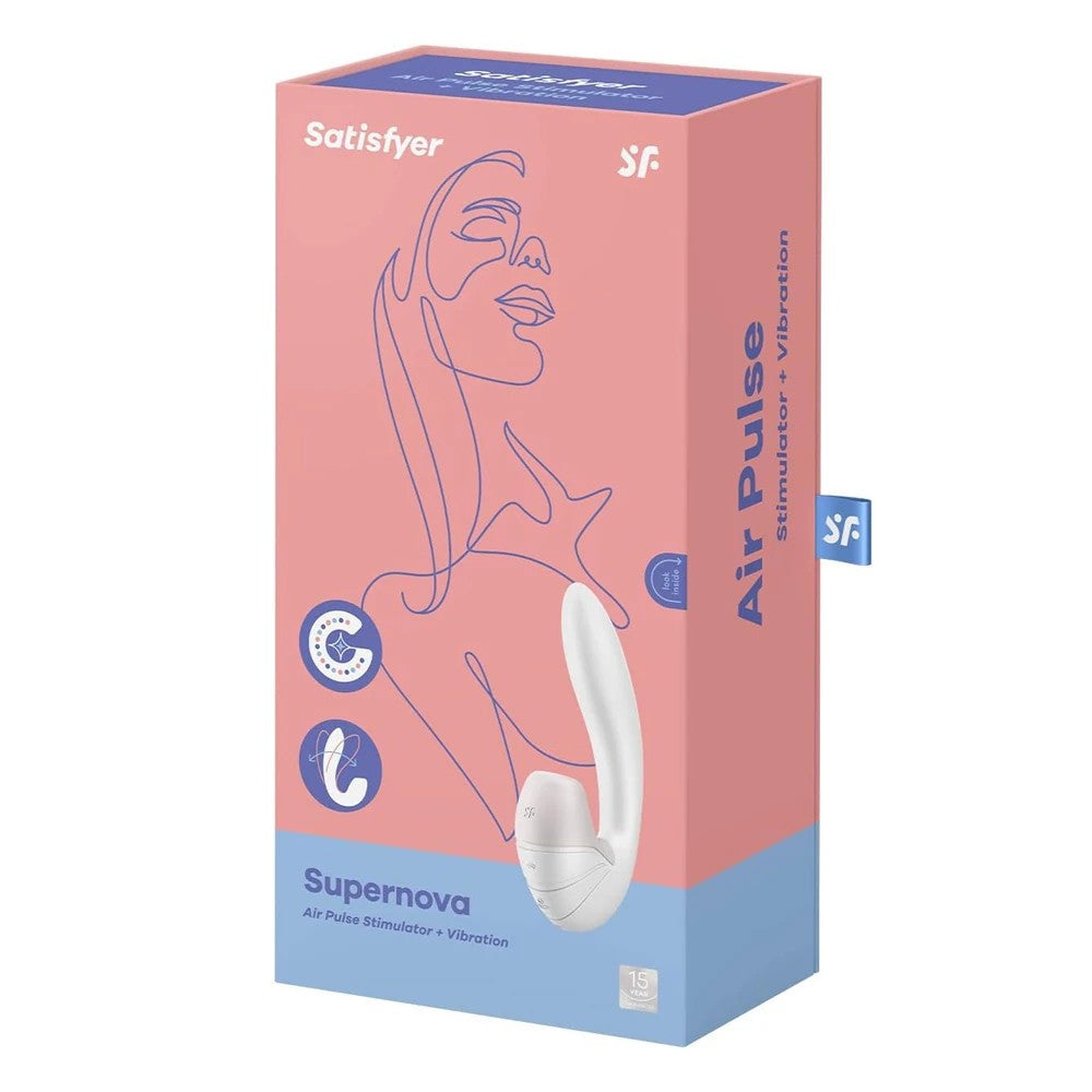 Satisfyer Supernova Insertable Double Emiş Güçlü Vibrator White