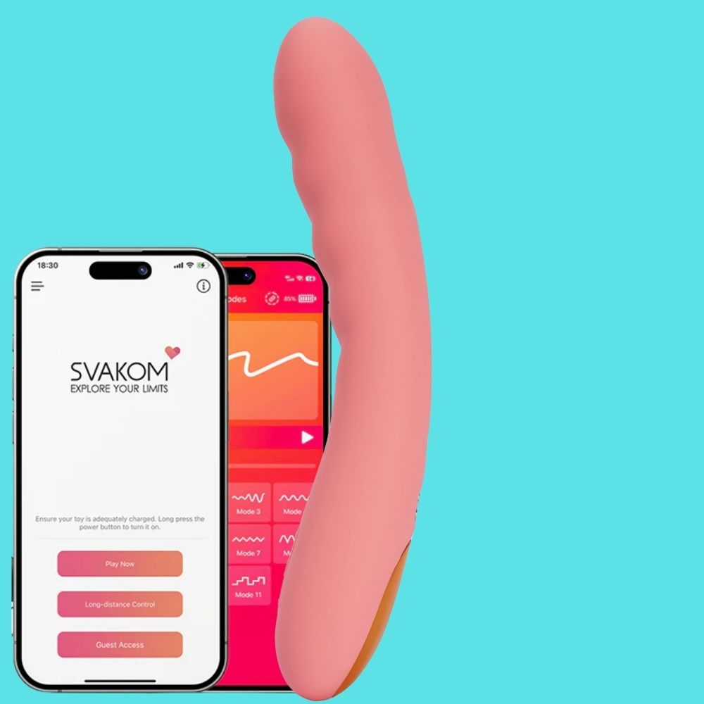 Svakom Ava Neo Interactive Thrusting Telefon Kontrollü Hareketli Vibrator Pink