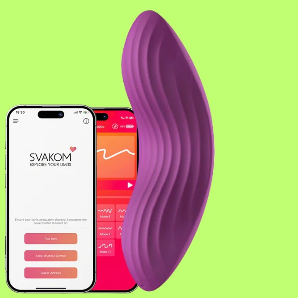 Svakom Edeny Interactive Clitoral Panty Telefon Kontrollü Giyilebilir Vibrator
