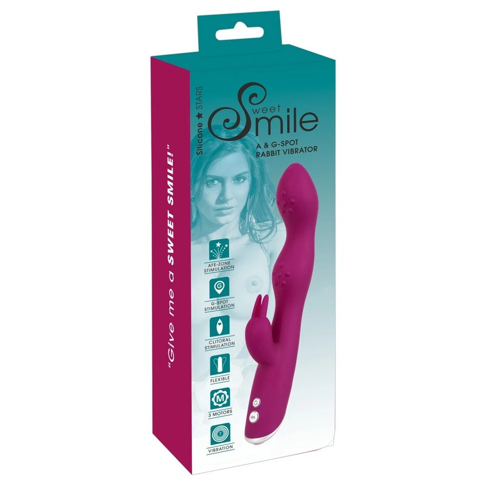 Sweet Smile 3 Motor A & G-Spot Double Rabbit Vibrator