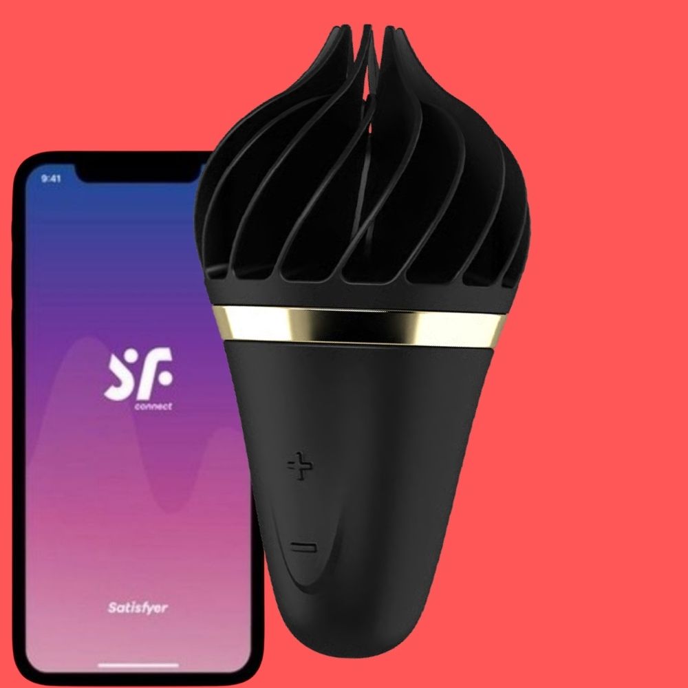 Satisfyer Sweet Treat Dönen Silikon Şarj Edilebilir Klitoral Vibratör Black